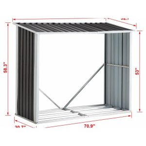 6 ft. W x 3 ft. D Metal Vertical Storage Shed - Image 2