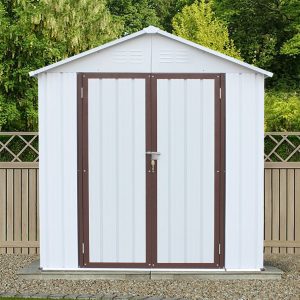 GMGOODS 6 ft. W x 4 ft. D Metal Horizontal Storage Shed