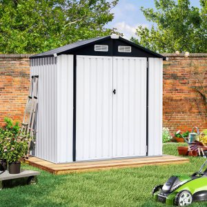 6 ft. W x 4 ft. D Metal Storage Shed