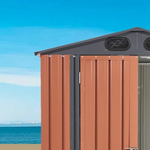6 ft. W x 4 ft. D Metal Storage Shed By PENGFANG WORLDWIDE LLC - Image 2