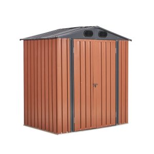 6 ft. W x 4 ft. D Metal Storage Shed By PENGFANG WORLDWIDE LLC