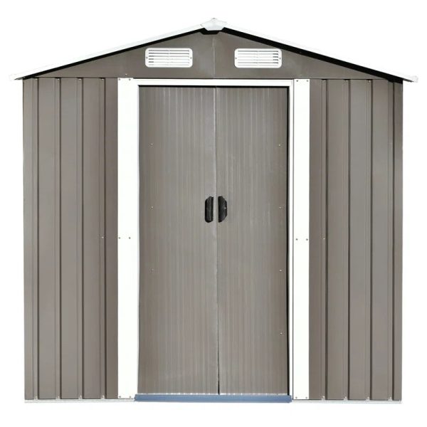 6 ft. W x 4 ft. D Metal Storage Shed