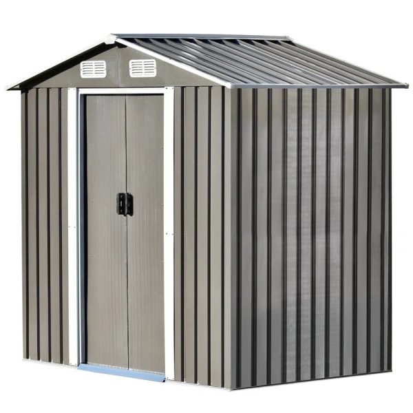 6 ft. W x 4 ft. D Metal Storage Shed - Image 2