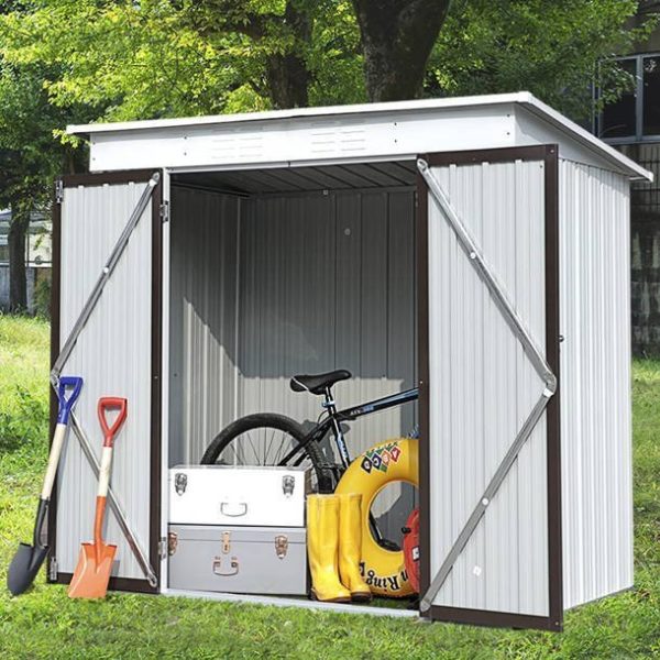 D Galvanized Steel Storage Shed 6 ft. W x 4 ft - Image 6