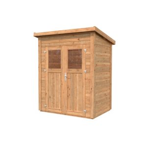Leisure Season 6 ft. W x 4 ft. D Solid Wood Lean-to Storage Shed