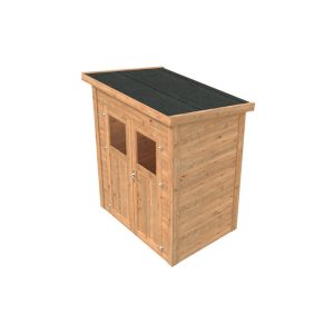 Leisure Season 6 ft. W x 4 ft. D Solid Wood Lean-to Storage Shed - Image 8