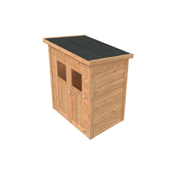 Leisure Season 6 ft. W x 4 ft. D Solid Wood Lean-to Storage Shed - Image 8