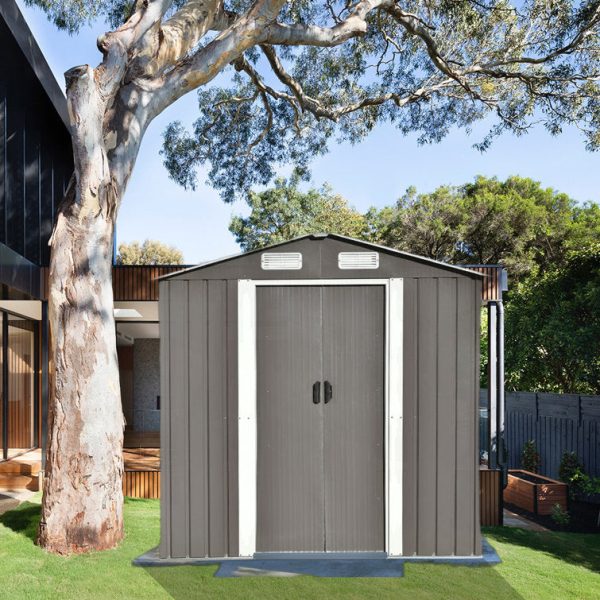 iYofe 6 ft. W x 4 ft. Metal Storage Shed - Image 3