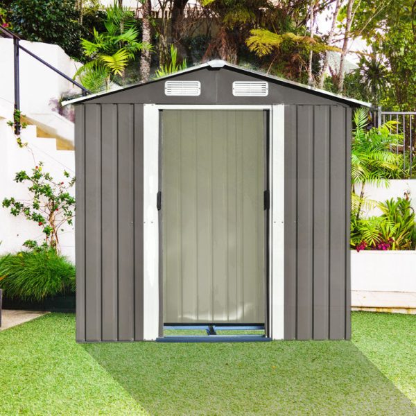 iYofe 6 ft. W x 4 ft. Metal Storage Shed - Image 5