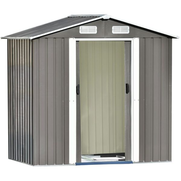 iYofe 6 ft. W x 4 ft. Metal Storage Shed - Image 2