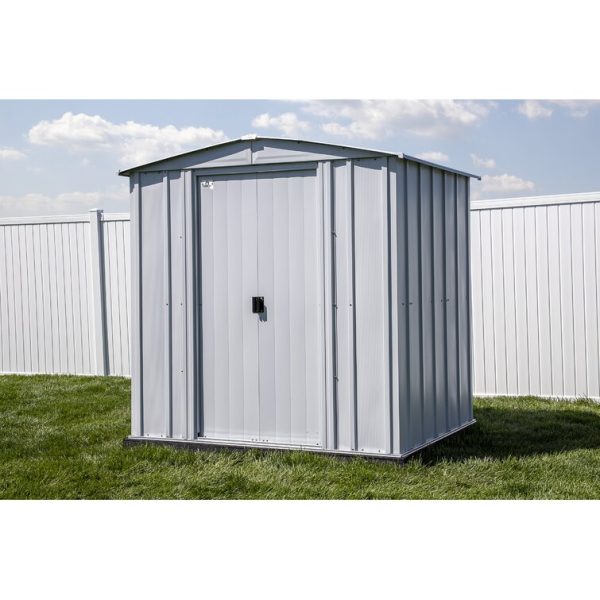 Arrow 6 ft. W x 5 ft. D Galvanized Steel Storage Shed