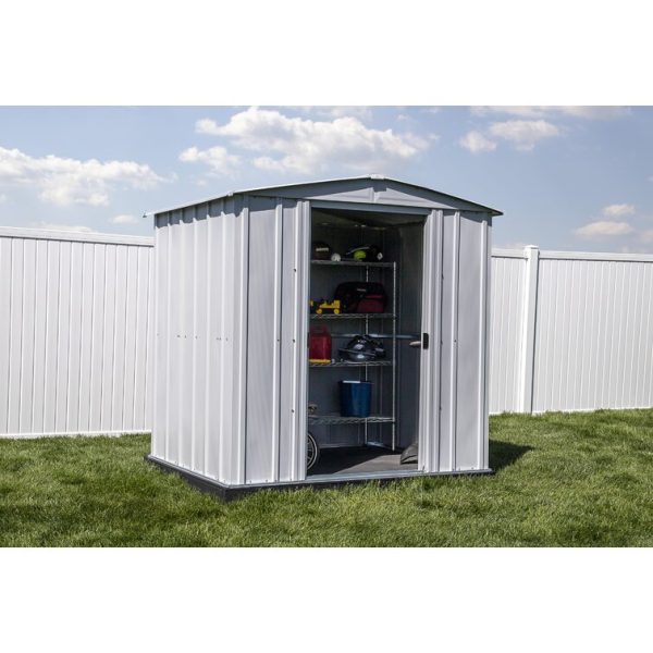 Arrow 6 ft. W x 5 ft. D Galvanized Steel Storage Shed - Image 7