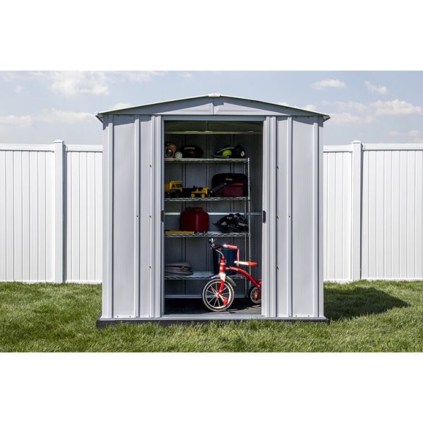 Arrow 6 ft. W x 5 ft. D Galvanized Steel Storage Shed - Image 8