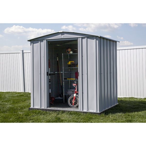 Arrow 6 ft. W x 5 ft. D Galvanized Steel Storage Shed - Image 14