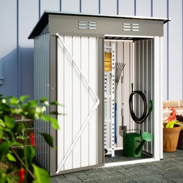 6 ft. W x 5 ft. D Lean-to Tool Shed - Image 8
