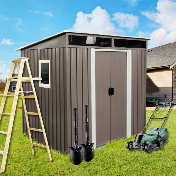 6 ft. W x 5 ft. D Metal Storage Shed - Image 8