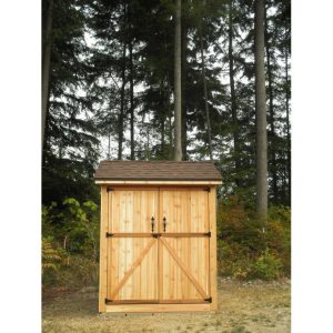 Outdoor Living Today 6 ft. W x 6 ft. D Maximizer Cedar Wood Storage Shed