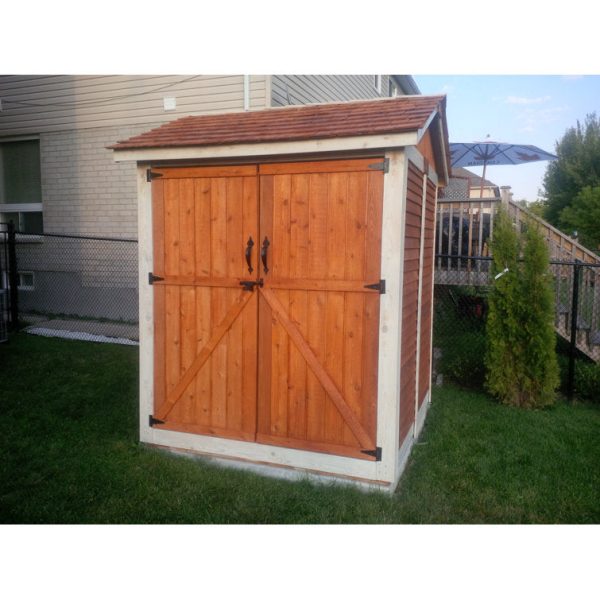 Outdoor Living Today 6 ft. W x 6 ft. D Maximizer Cedar Wood Storage Shed - Image 3