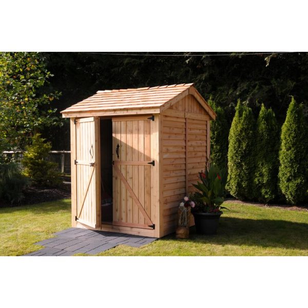 Outdoor Living Today 6 ft. W x 6 ft. D Maximizer Cedar Wood Storage Shed - Image 6
