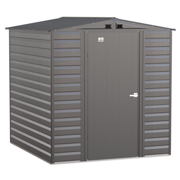 Arrow 6 ft. W x 7 ft. D Galvanized Steel Storage Shed - Image 2