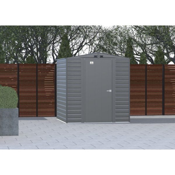 Arrow 6 ft. W x 7 ft. D Galvanized Steel Storage Shed