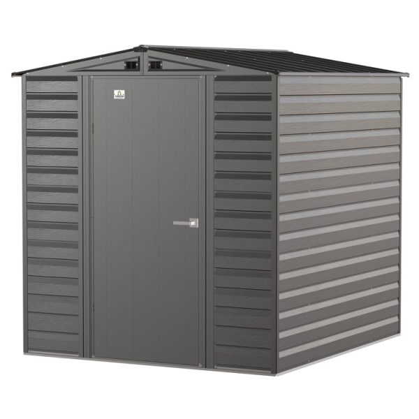 Arrow 6 ft. W x 7 ft. D Galvanized Steel Storage Shed - Image 3