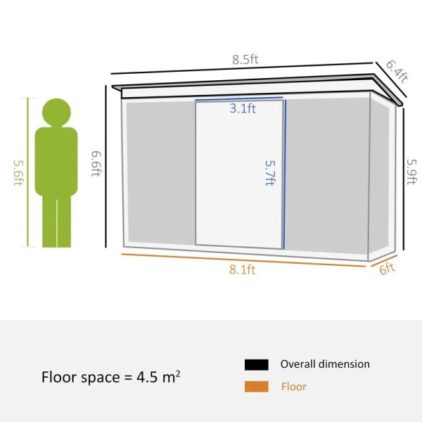 6′ x 8.5′ Garden Storage Shed - Image 4