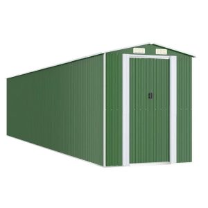 6ft. 4 in. W x 30ft. 9 in. D Galvanized Steel Storage Shed