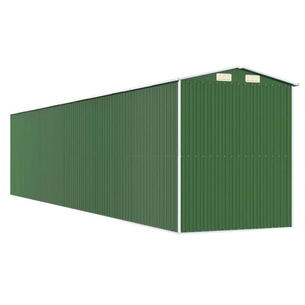 6ft. 4 in. W x 30ft. 9 in. D Galvanized Steel Storage Shed - Image 5