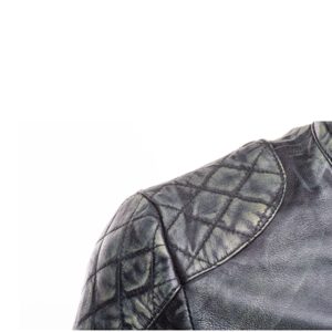 Grayson stone wash Cafe Racer jacket - Image 4