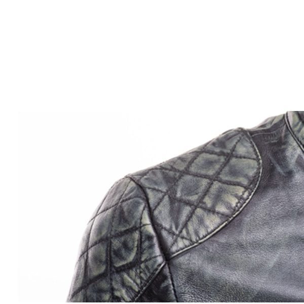 Grayson stone wash Cafe Racer jacket - Image 4