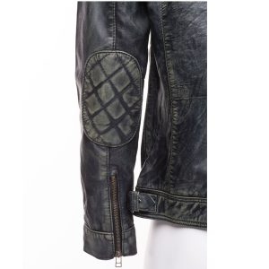 Grayson stone wash Cafe Racer jacket - Image 7