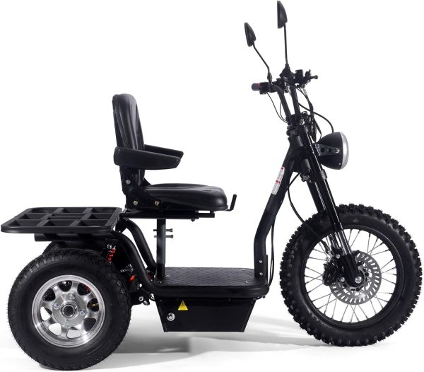 MotoTec Electric Trike 60v 1800w Black - Image 5