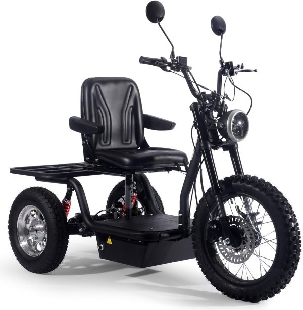 MotoTec Electric Trike 60v 1800w Black - Image 6