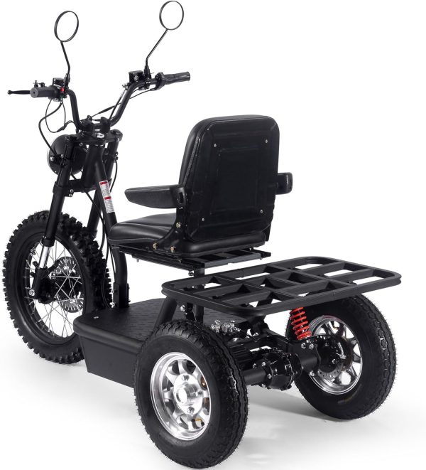 MotoTec Electric Trike 60v 1800w Black - Image 3