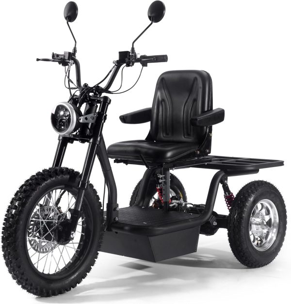 MotoTec Electric Trike 60v 1800w Black
