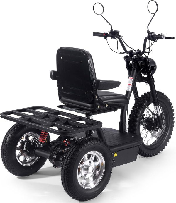MotoTec Electric Trike 60v 1800w Black - Image 4