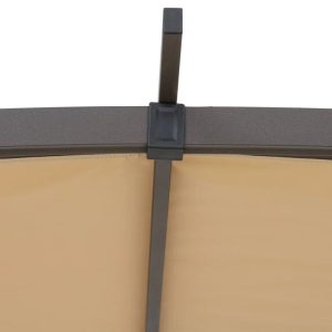 Lindt 9.5 X 11 Ft. Outdoor Steel Arched Pergola with Adjustable Canopy - Image 6
