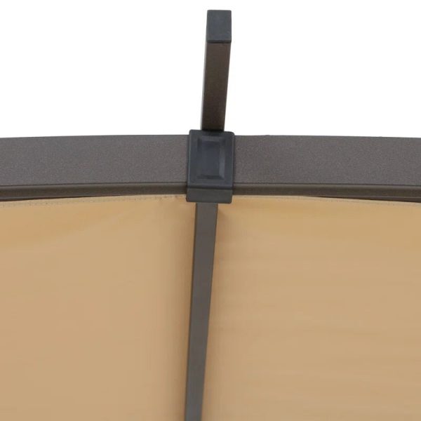 Lindt 9.5 X 11 Ft. Outdoor Steel Arched Pergola with Adjustable Canopy - Image 6