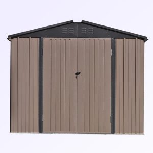 7 ft. 8 in. W x 6 ft. D Metal Storage Shed - Image 7