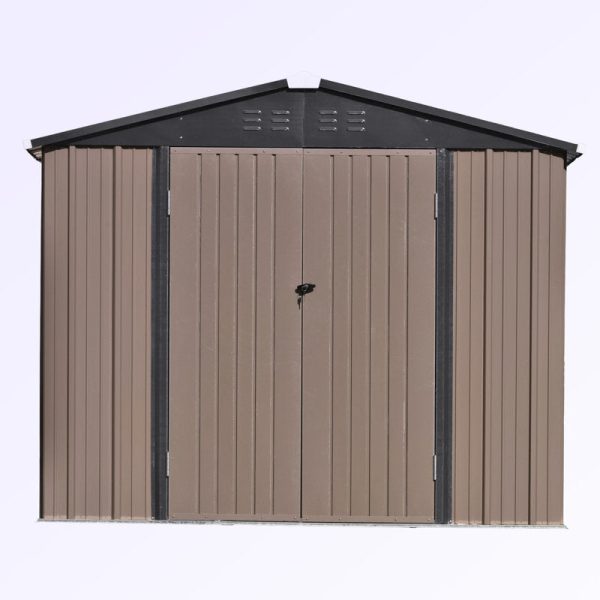 7 ft. 8 in. W x 6 ft. D Metal Storage Shed - Image 7