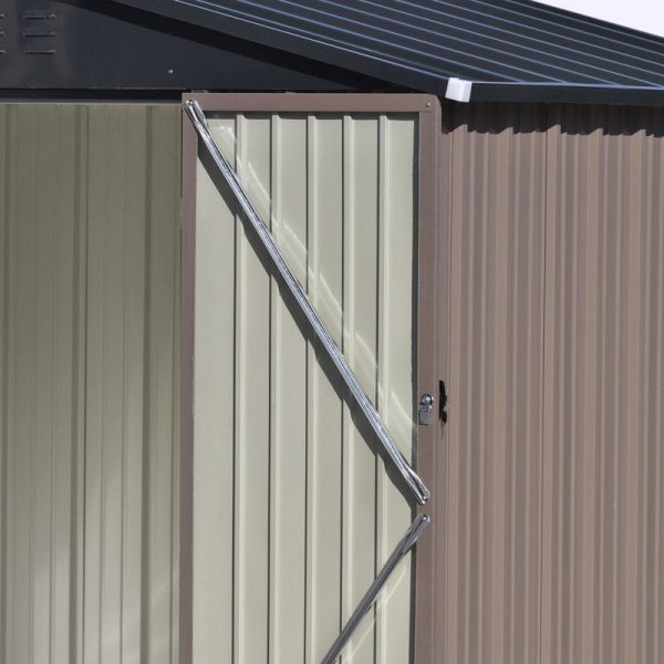 7 ft. 8 in. W x 6 ft. D Metal Storage Shed - Image 3