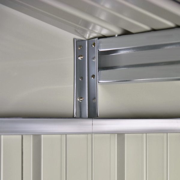7 ft. 8 in. W x 6 ft. D Metal Storage Shed - Image 2