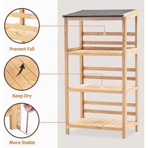 7 ft. W x 1 ft. 5 in. D Wooden Tool Storage Shed - Image 4