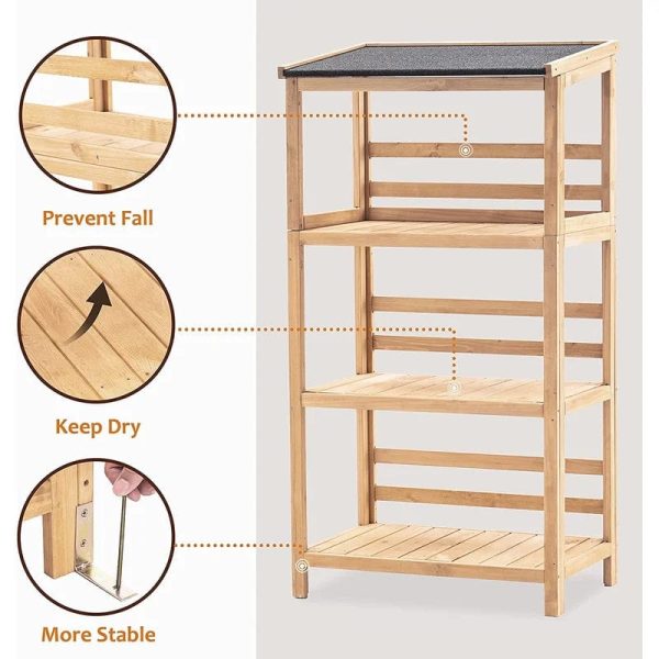 7 ft. W x 1 ft. 5 in. D Wooden Tool Storage Shed - Image 4
