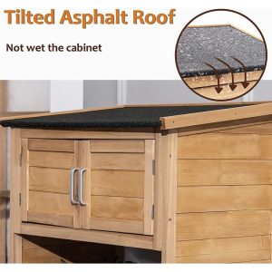 7 ft. W x 1 ft. 5 in. D Wooden Tool Storage Shed - Image 6