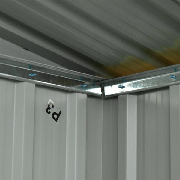 OLAMBOBR 7 ft. W x 4 ft. D Galvanized Steel Traditional Storage Shed - Image 6