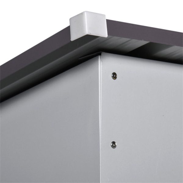 OLAMBOBR 7 ft. W x 4 ft. D Galvanized Steel Traditional Storage Shed - Image 2