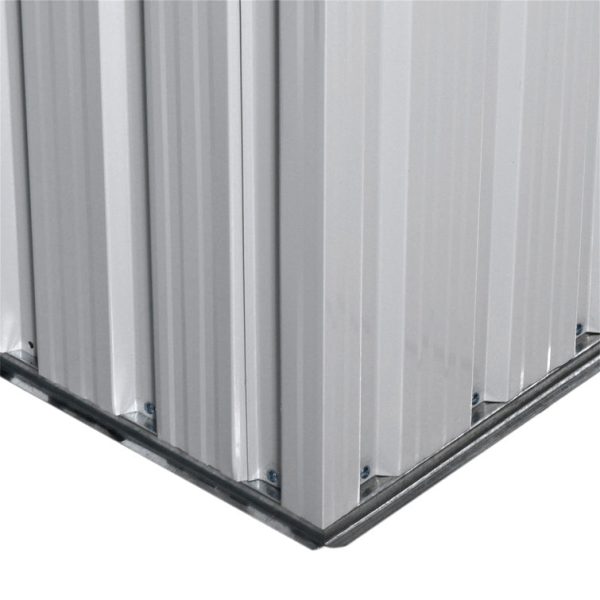 OLAMBOBR 7 ft. W x 4 ft. D Galvanized Steel Traditional Storage Shed - Image 3