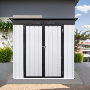 7 ft. W x 4 ft. D Metal Lean-to Storage Shed - Image 2